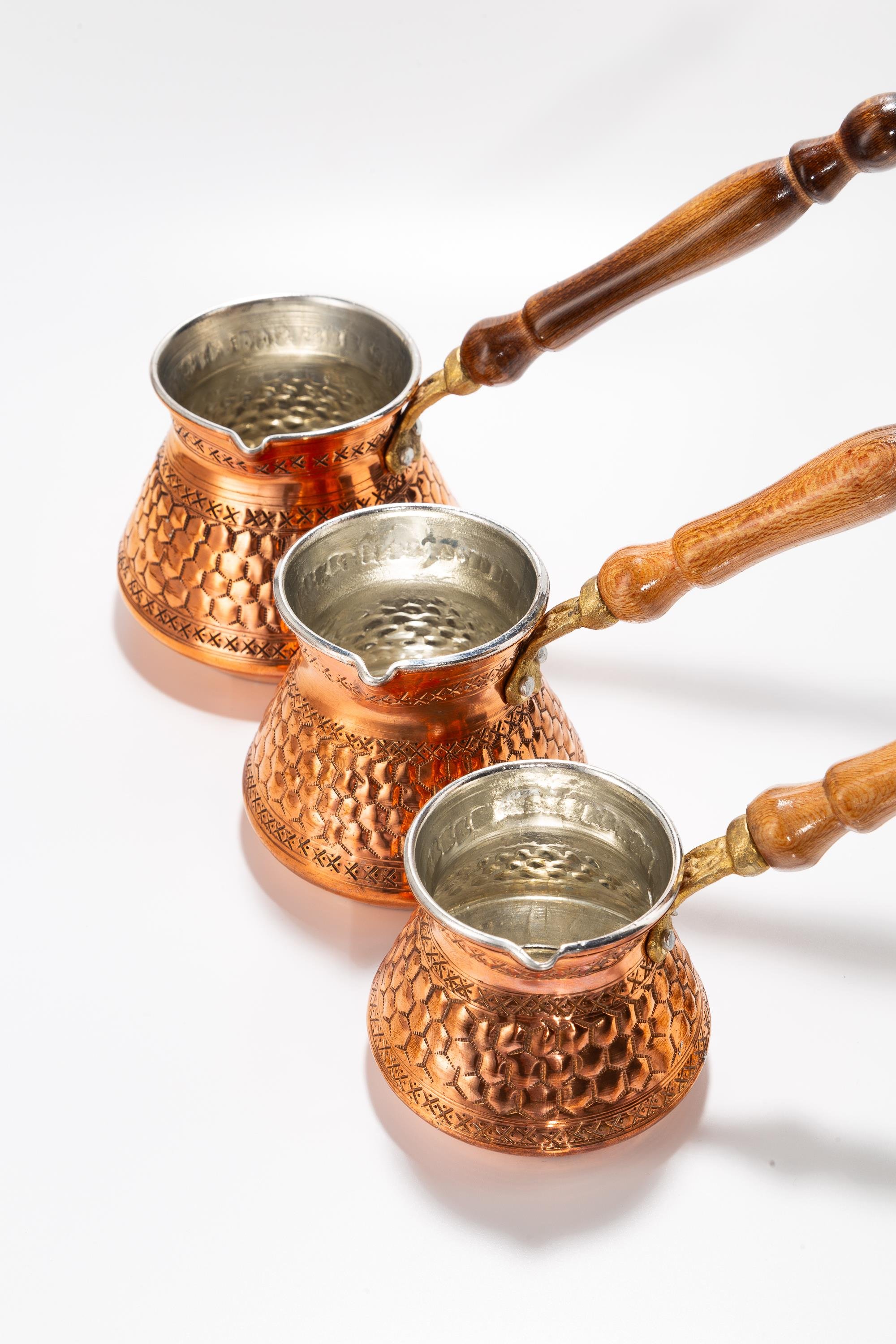 SKOÇLU CEZVE 3 LÜ TAKIM