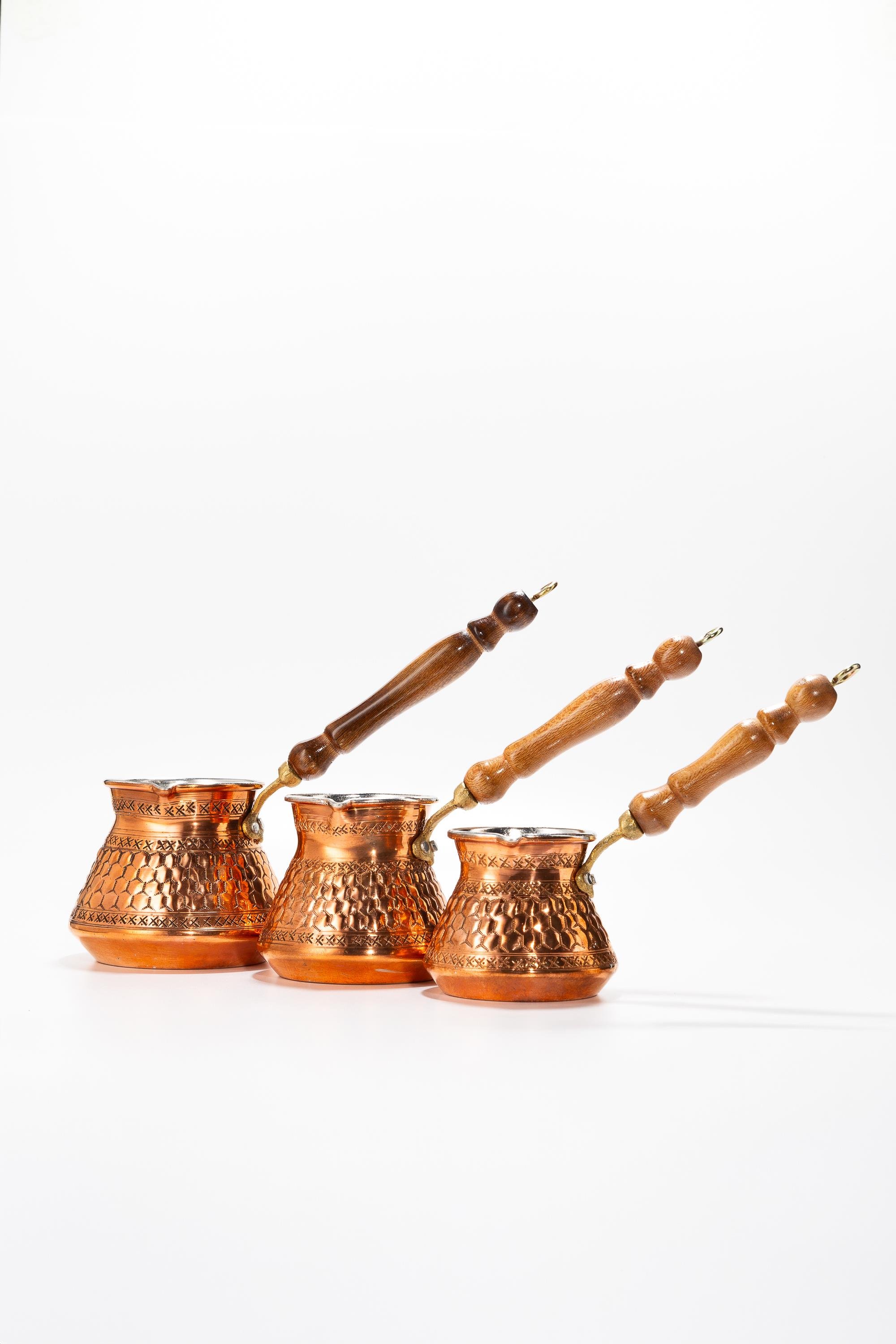 SKOÇLU CEZVE 3 LÜ TAKIM