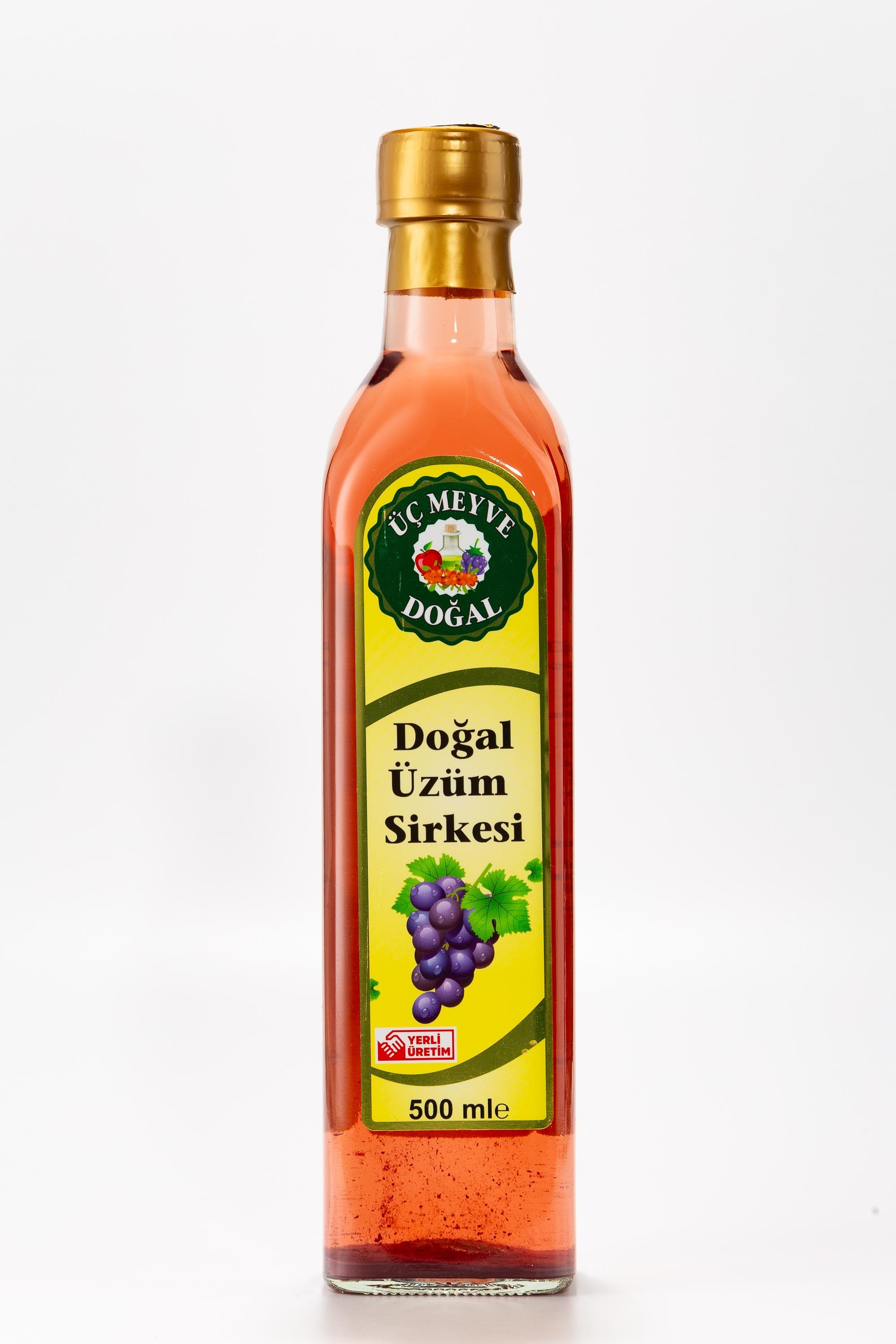 Üzüm Sirkesi 500 Ml. Üç Meyve