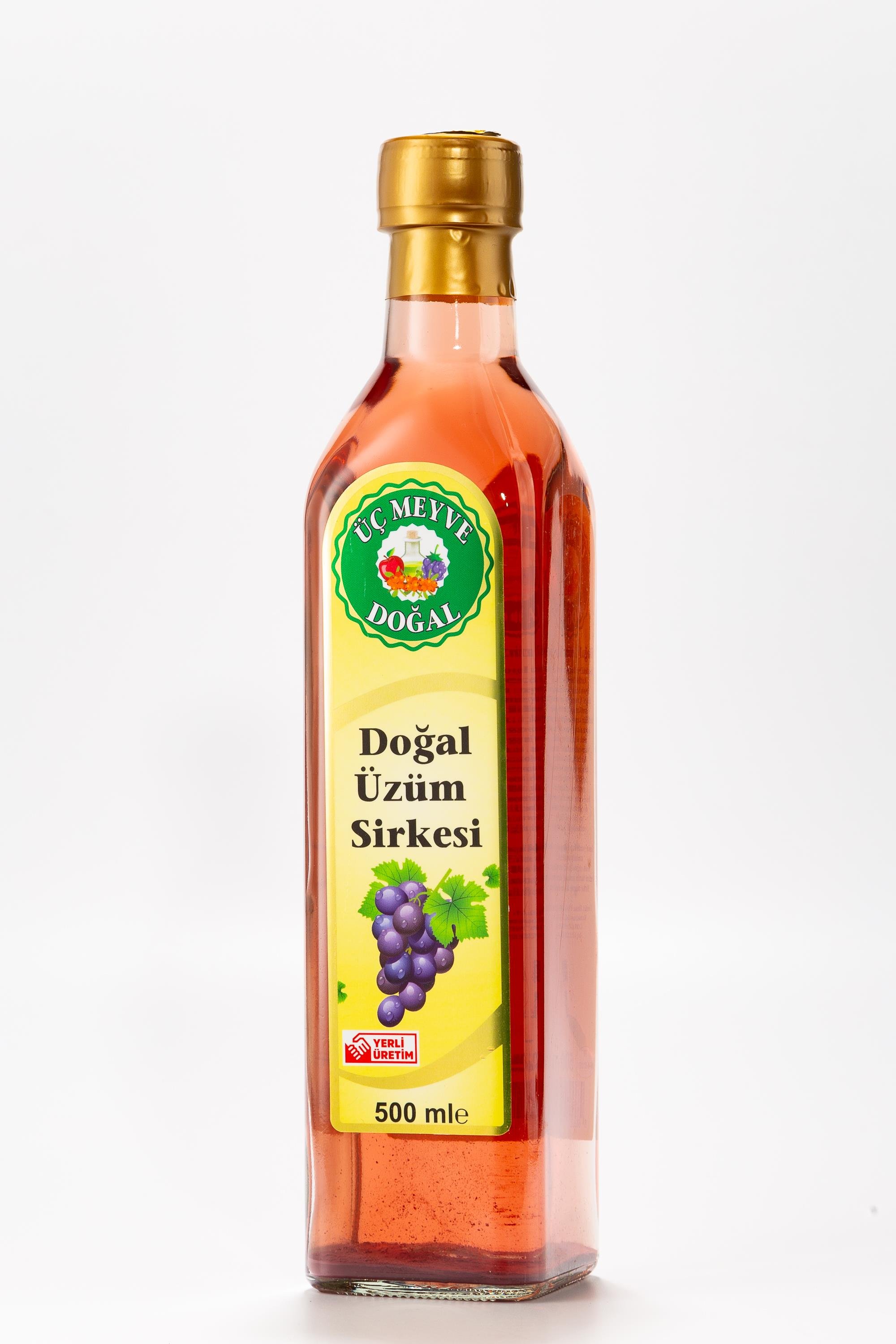 Üzüm Sirkesi 500 Ml. Üç Meyve