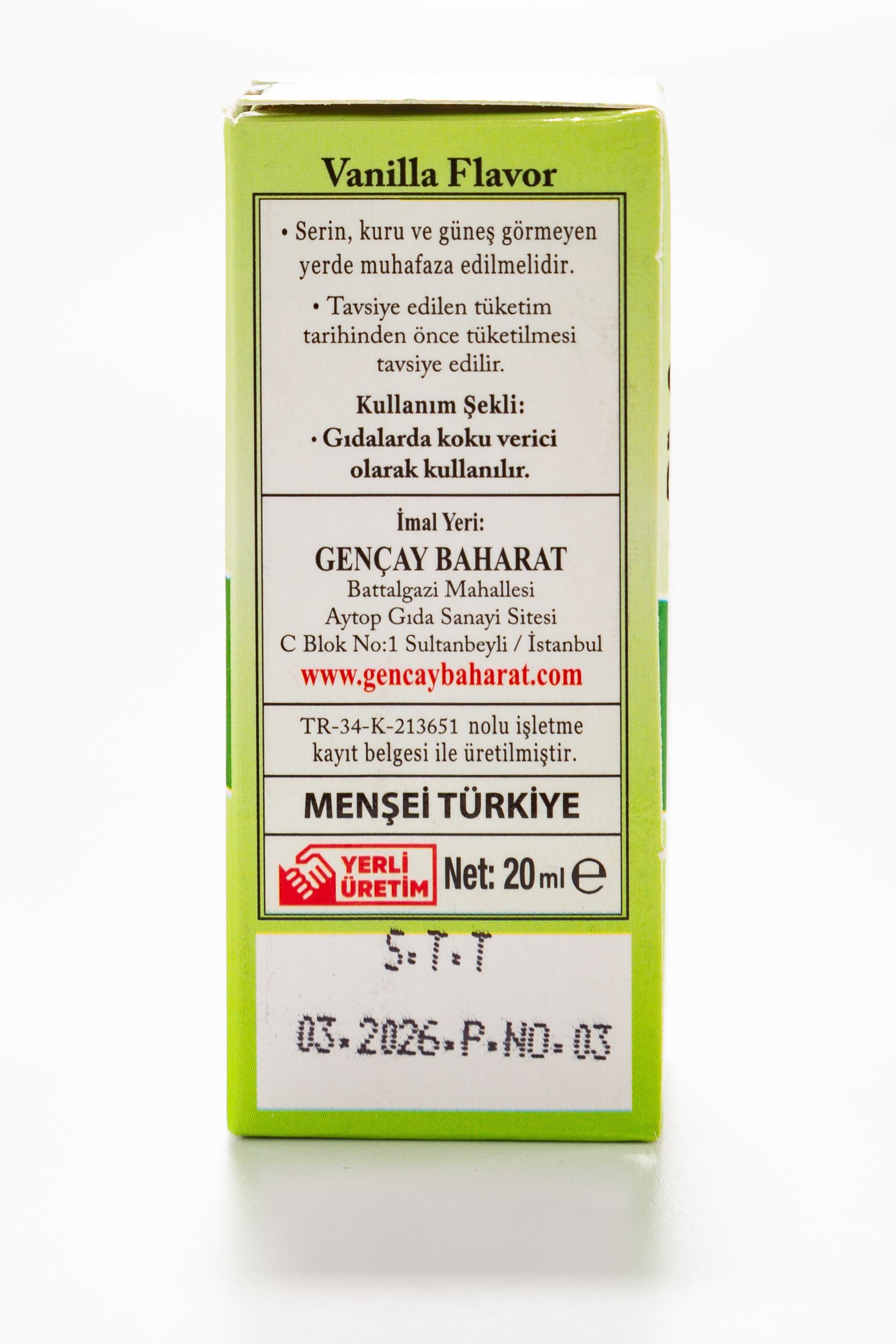 VANİLYA AROMASI 20 CC.GENÇAY