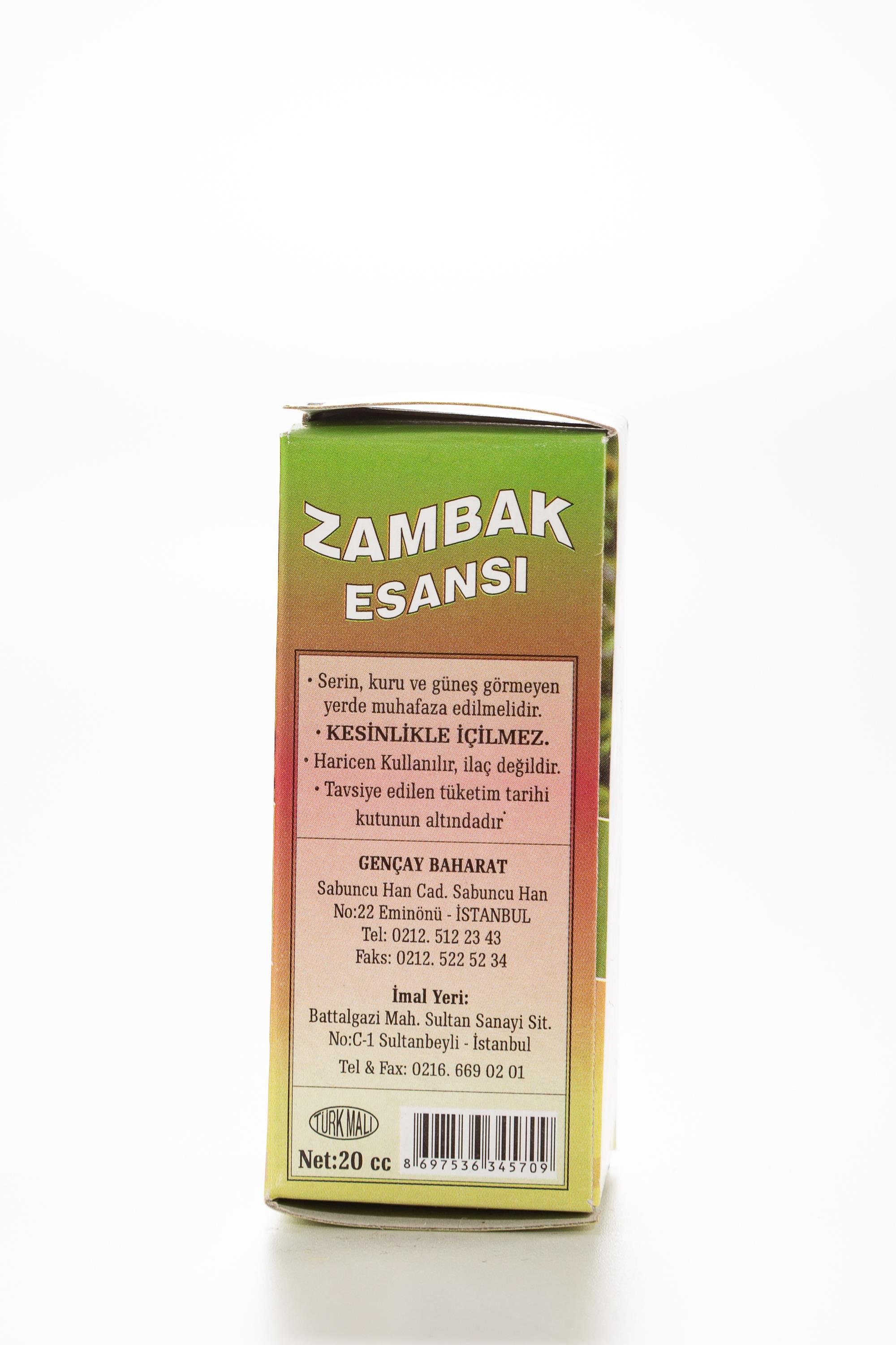 ZAMBAK ESANSI 20 CC. GENÇAY