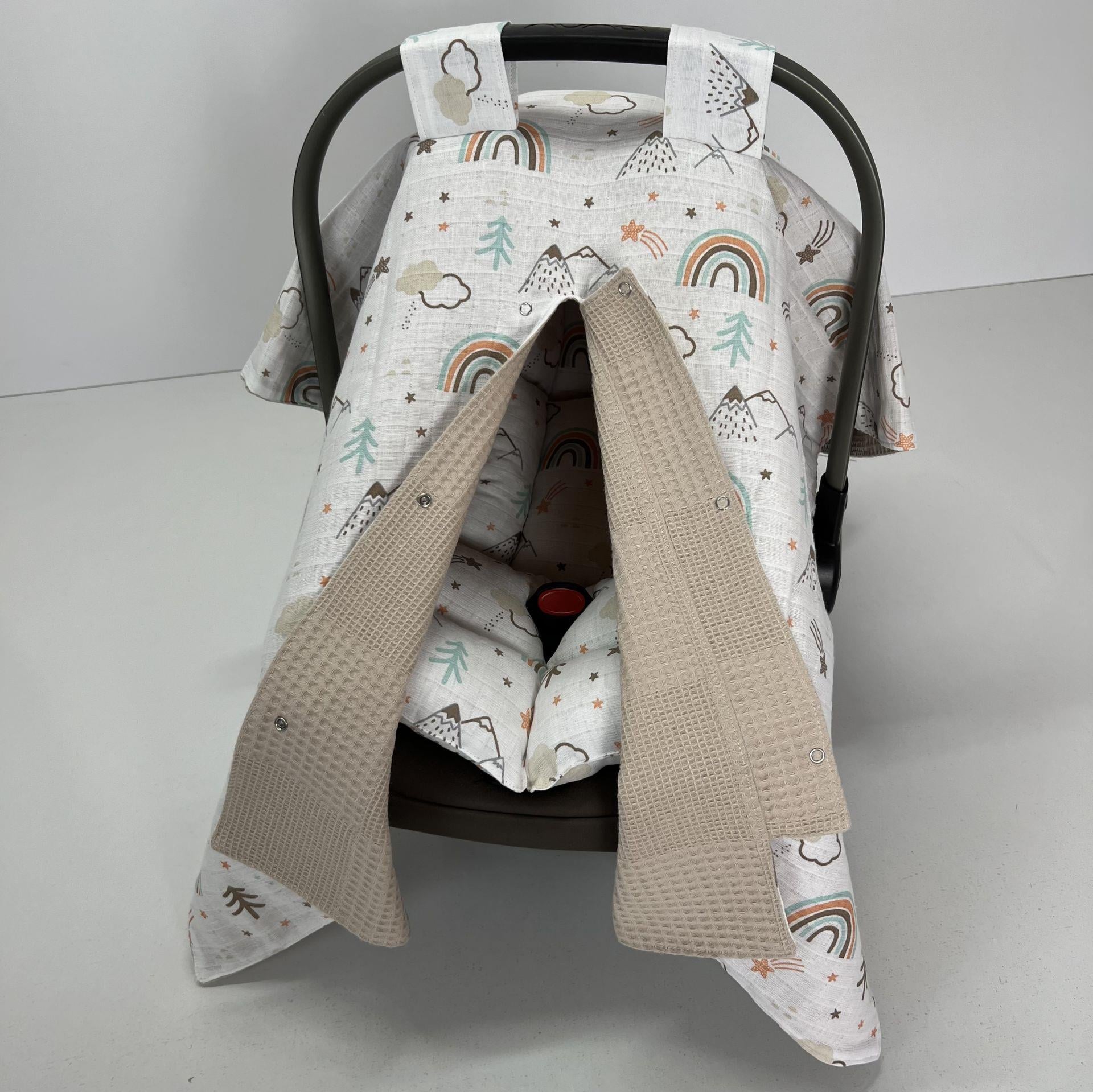 9 PARÇA PİKELİ MÜSLİN BABYNEST SETİ