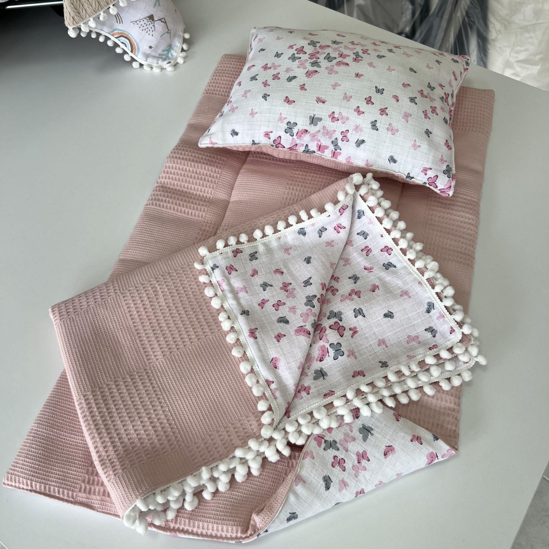 9 PARÇA PİKELİ MÜSLİN BABYNEST SETİ