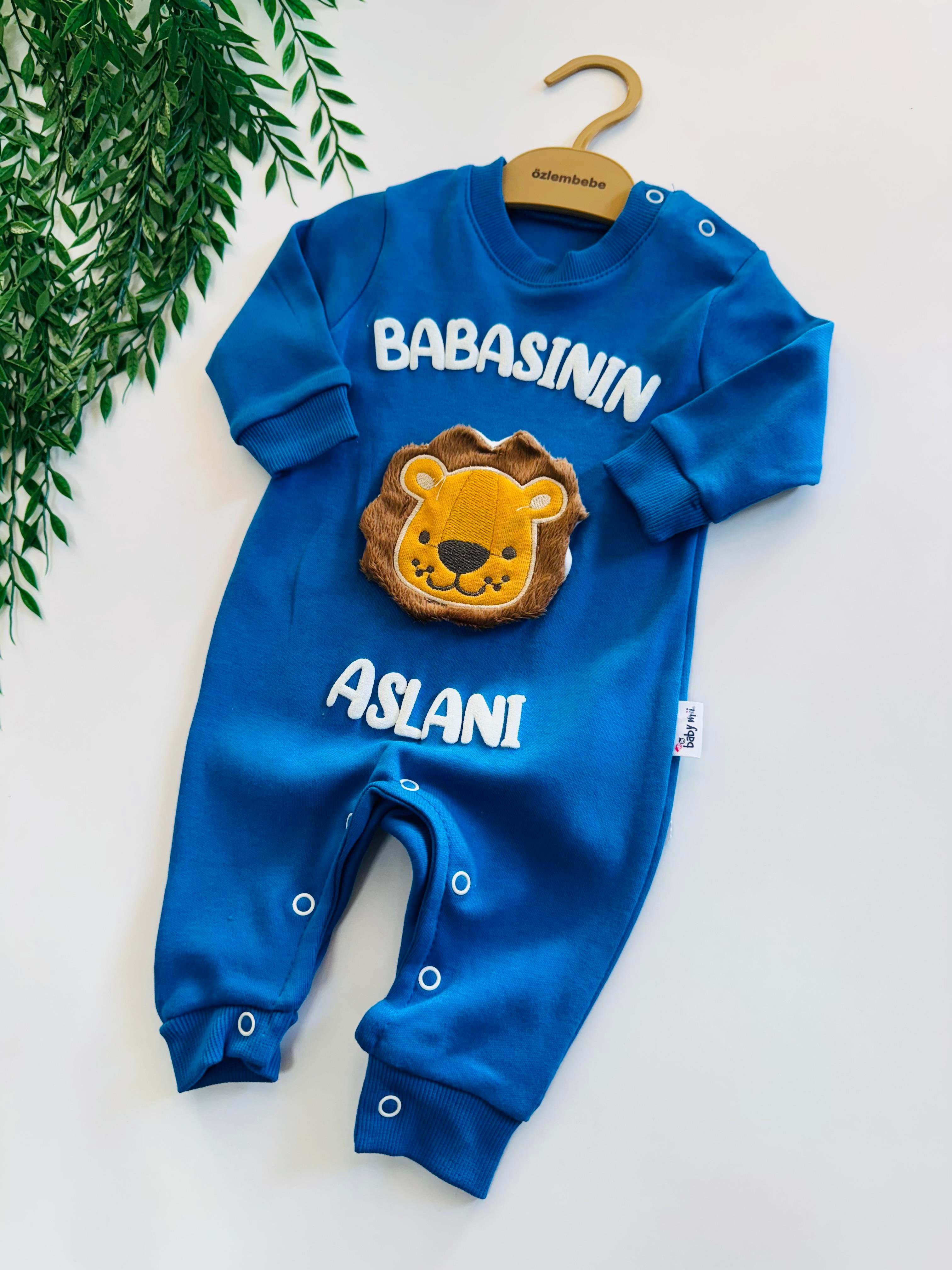 Babasının Aslanı Pamuk Penye Tulum
