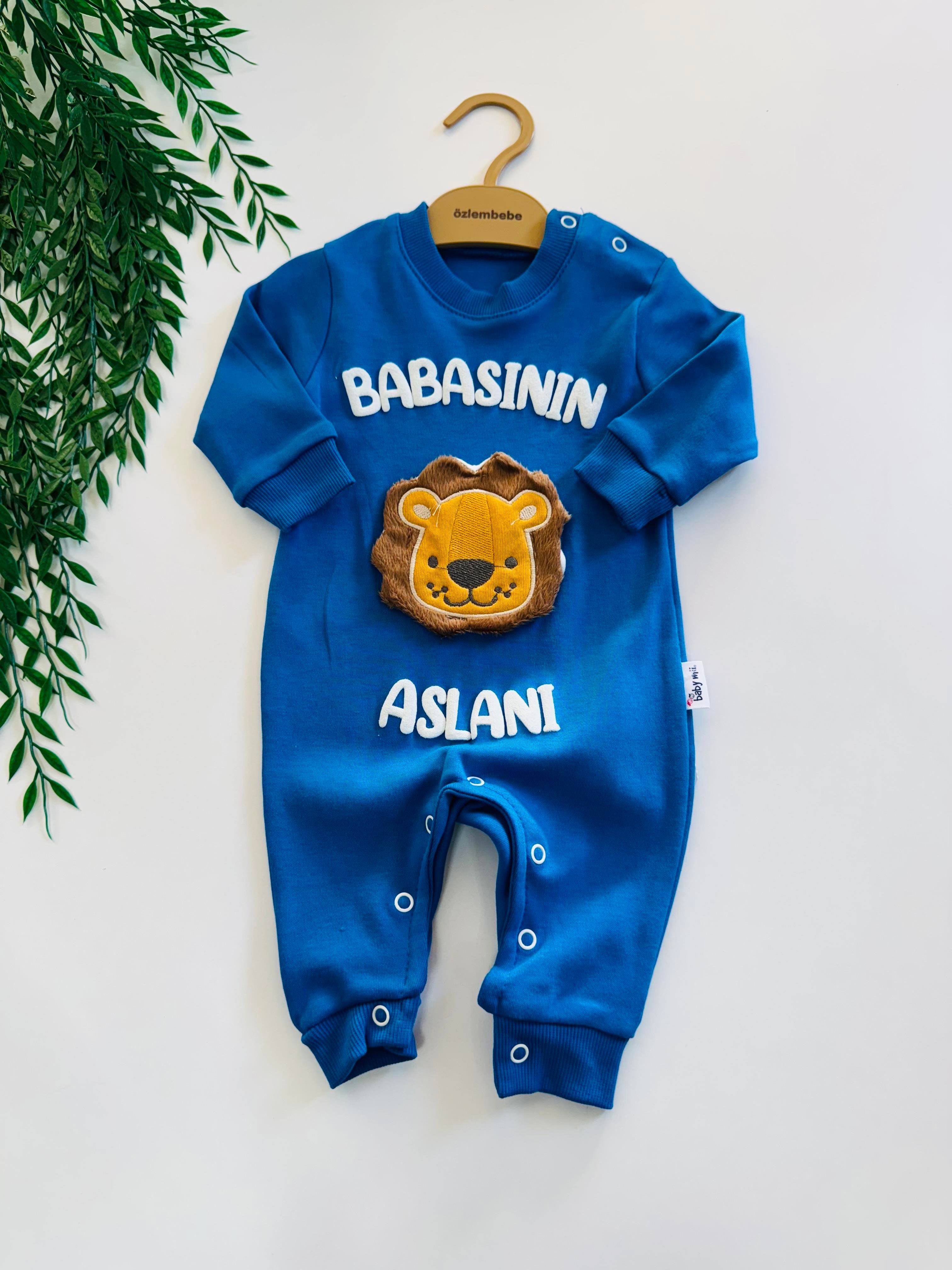 Babasının Aslanı Pamuk Penye Tulum