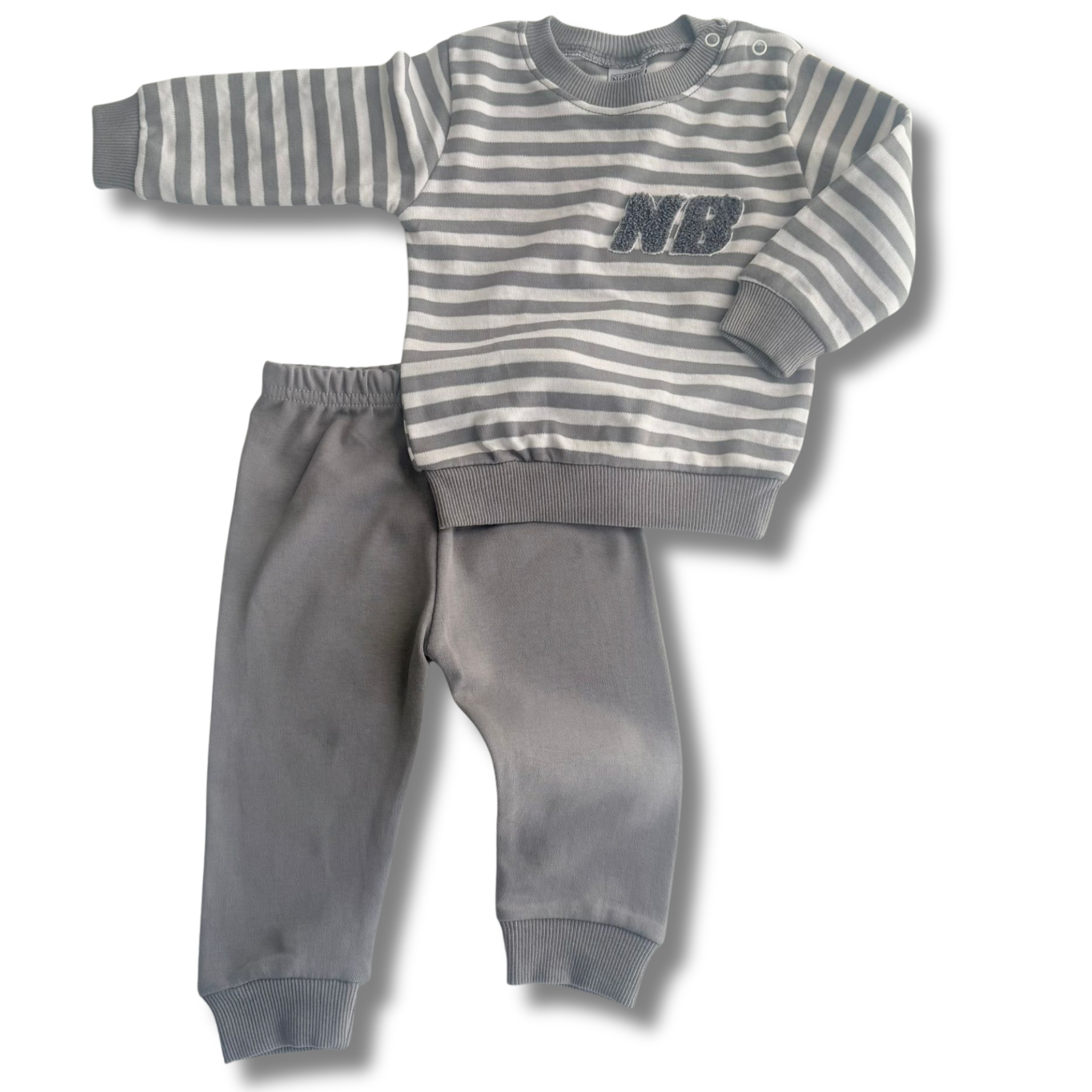 Çizgili Basic Bebek Eşofman Takımı (2 Parça)