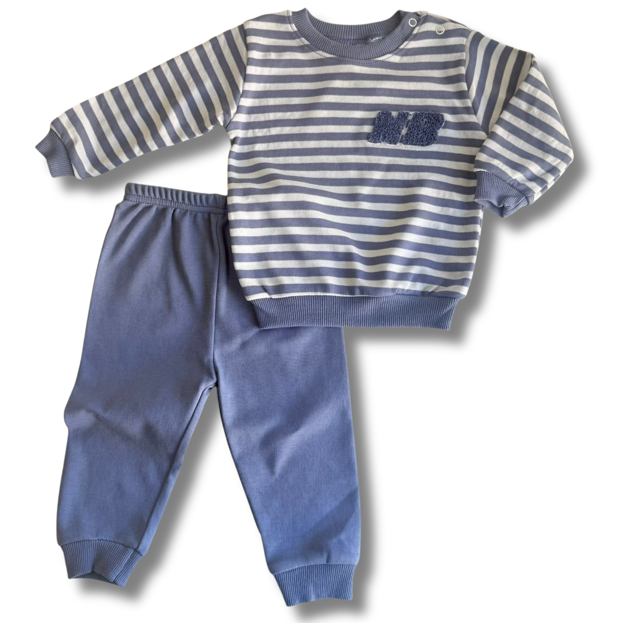 Çizgili Basic Bebek Eşofman Takımı (2 Parça)