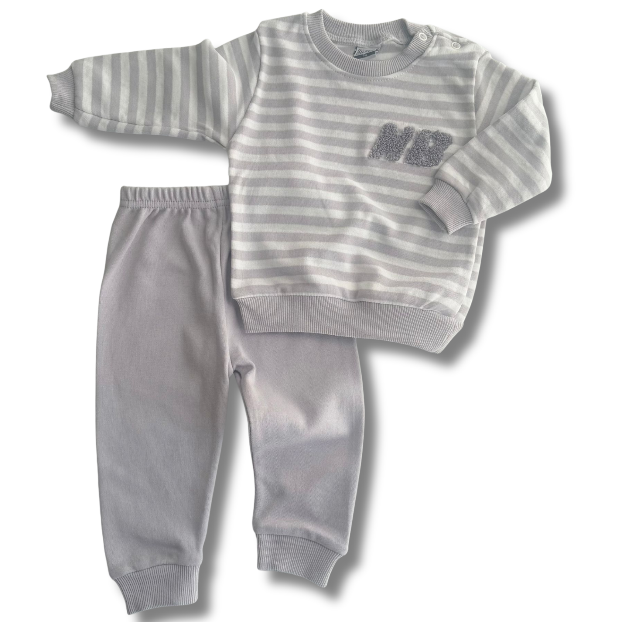 Çizgili Basic Bebek Eşofman Takımı (2 Parça)