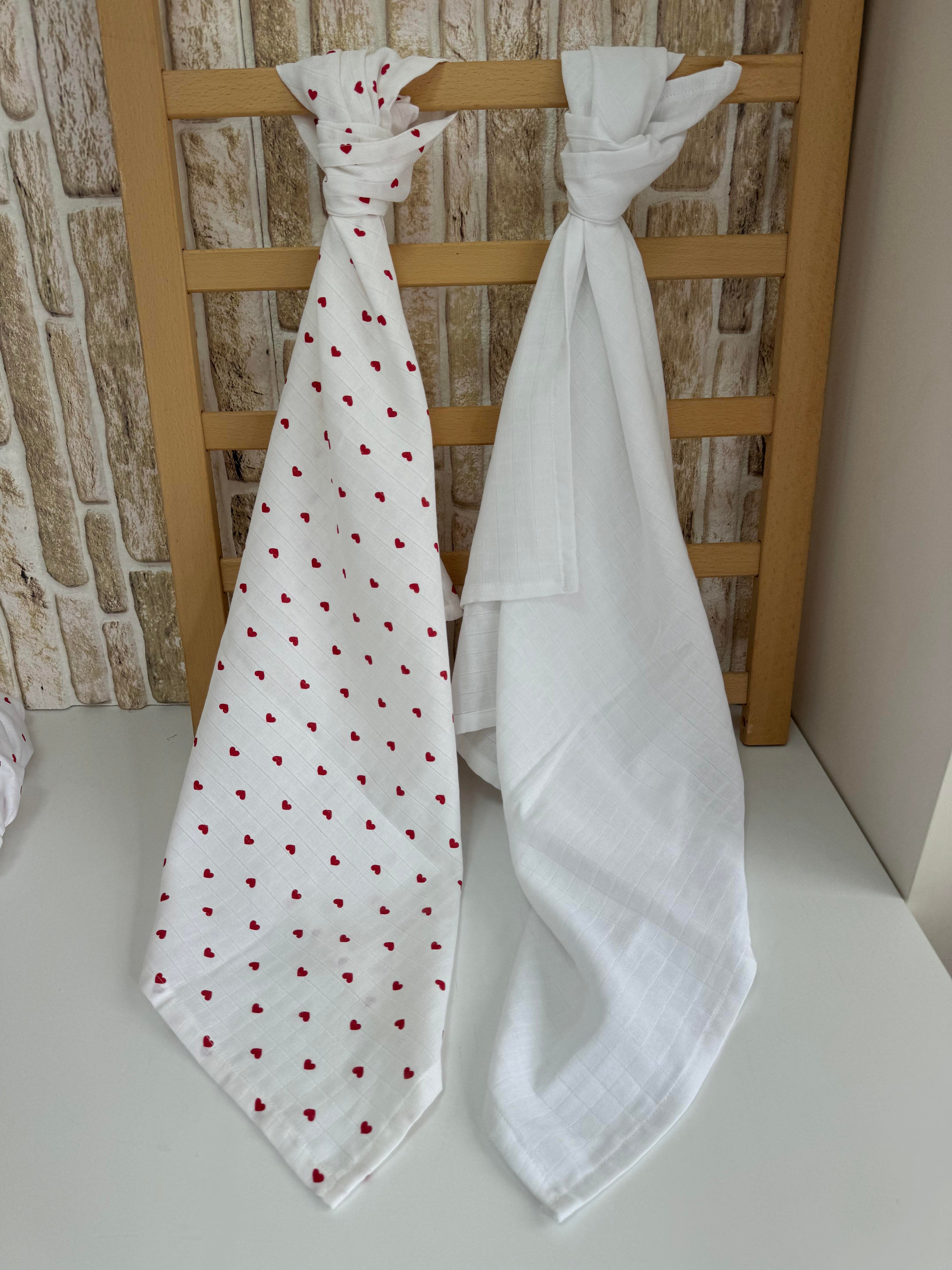 Çok amaçlı 2'li  Müslin örtü 85/95cm