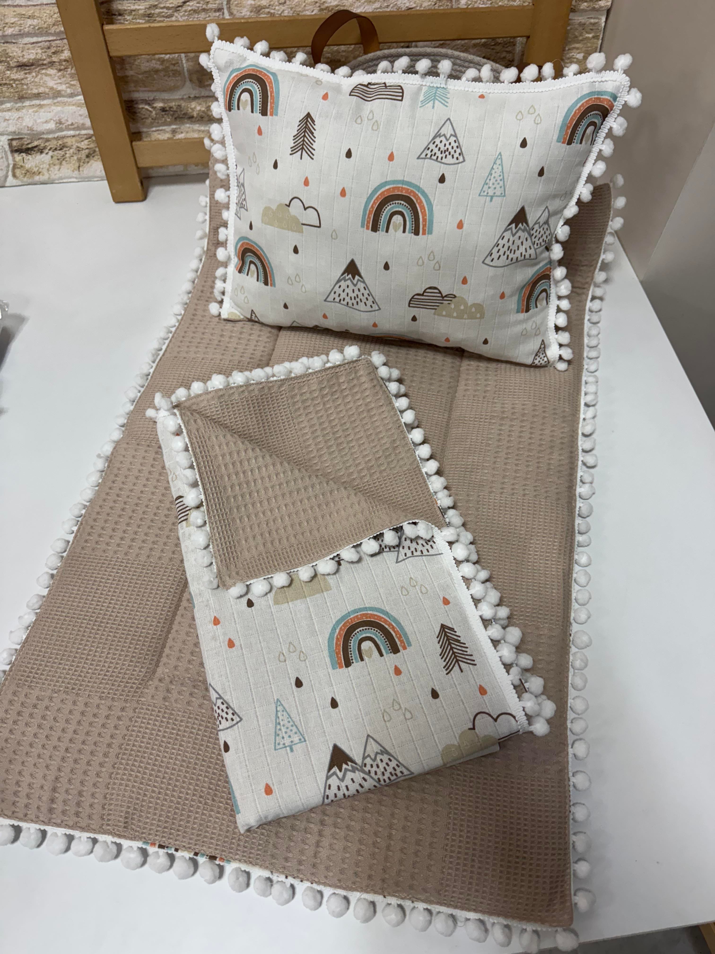 Gökkuşağı Desen Çok Amaçlı Üç Parça Alt Açma Seti