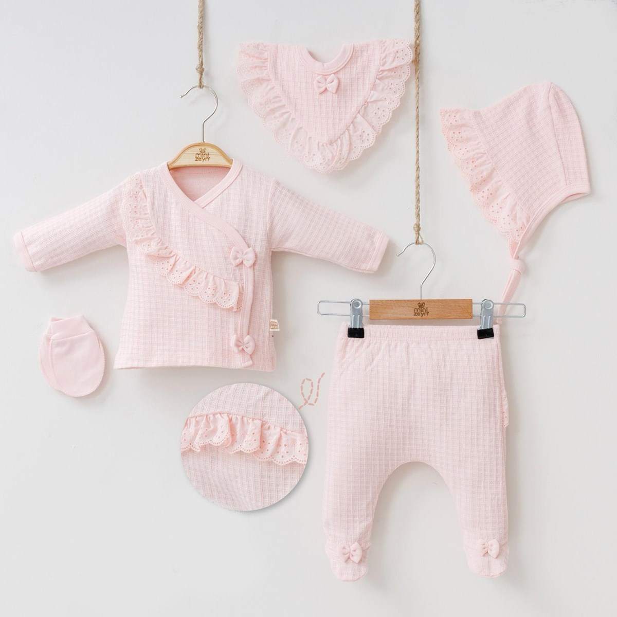 Mini Zeyn Pretty Girls 5 Parça Hastane Çıkış Seti