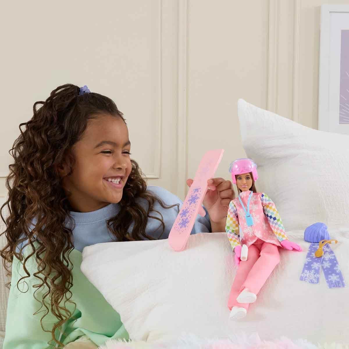Barbie Snowboard Sporcusu Oyun Seti JKF78