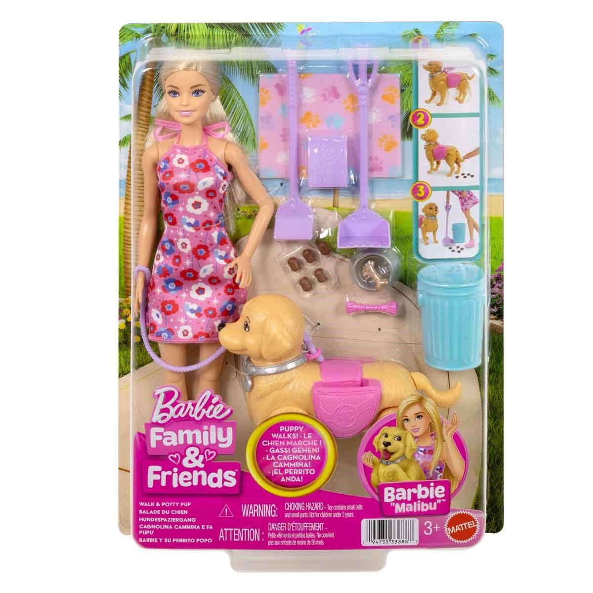 Barbie ve Köpekçiğin Yürüyüş Zamanı Oyun Seti JJB46