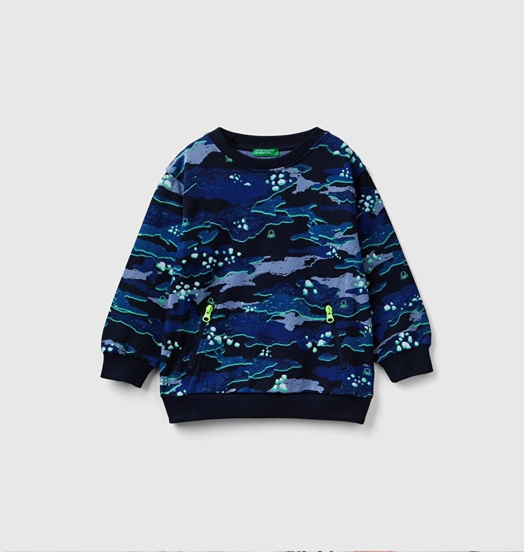 Benetton Erkek Bebek Sweatshirt 10FB