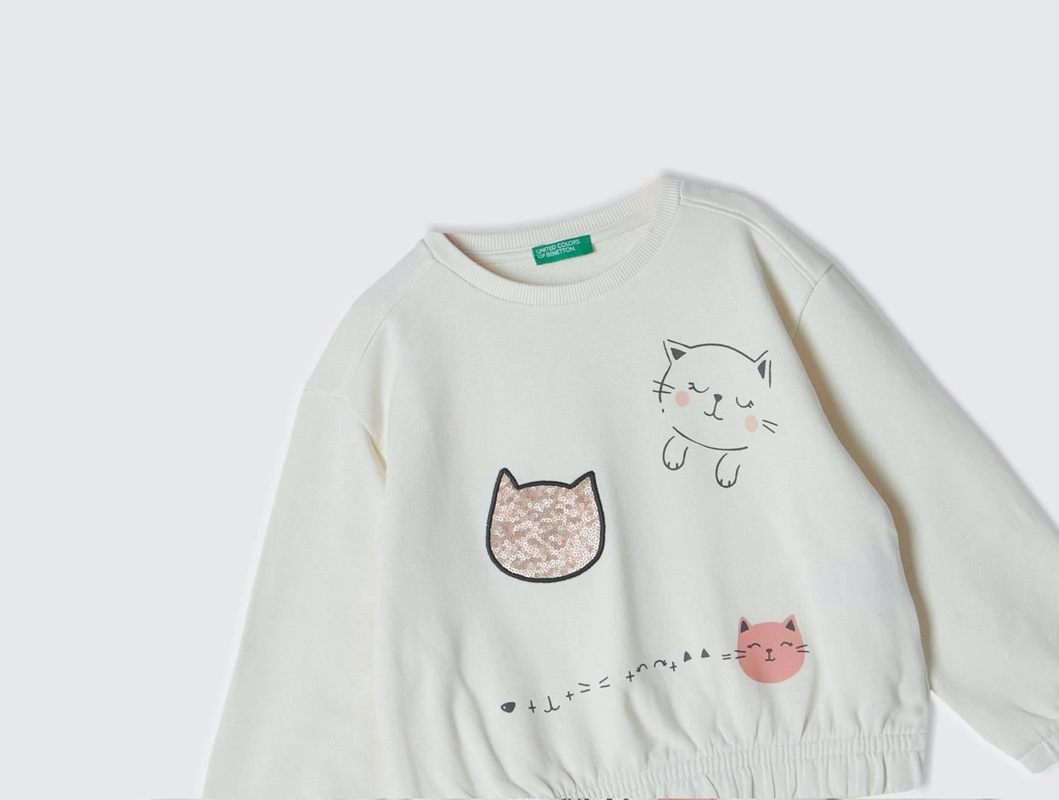 Benetton Kız Bebek Sweatshirt 10FE