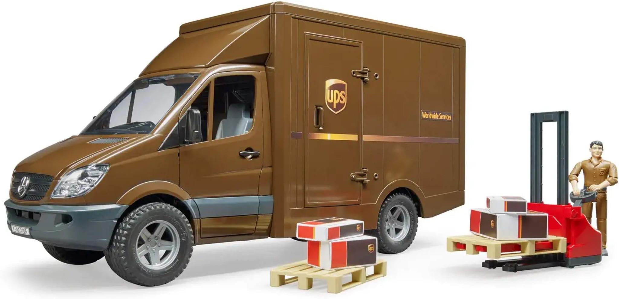 Bruder Mercedes Benz Sprinter Ups Kargo Aracı, Transpalet Ve Fıgür BR02678