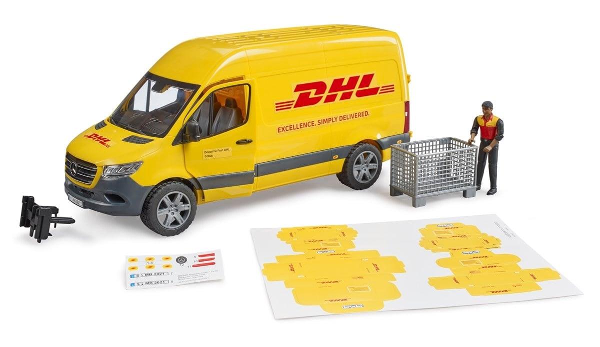 Bruder Mercedes Sprinter Dhl Minibüsü ve Sürücüsü 02671