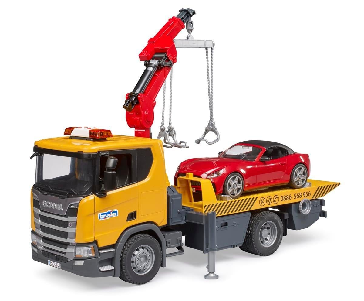 Bruder Scanla 560R Çekici ve Roadster Araba 03553