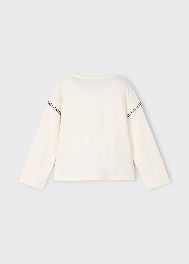 Mayoral Kız Çocuk Teddy Uzun Kol Tshirt 4/10 Yaş 4012