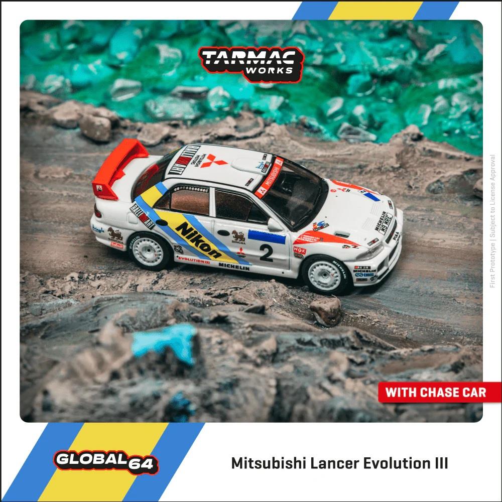 Tarmac 1/64 Mitsubishi Lancer Evolution III Hong Kong-Beijing Rally 1995 Winner