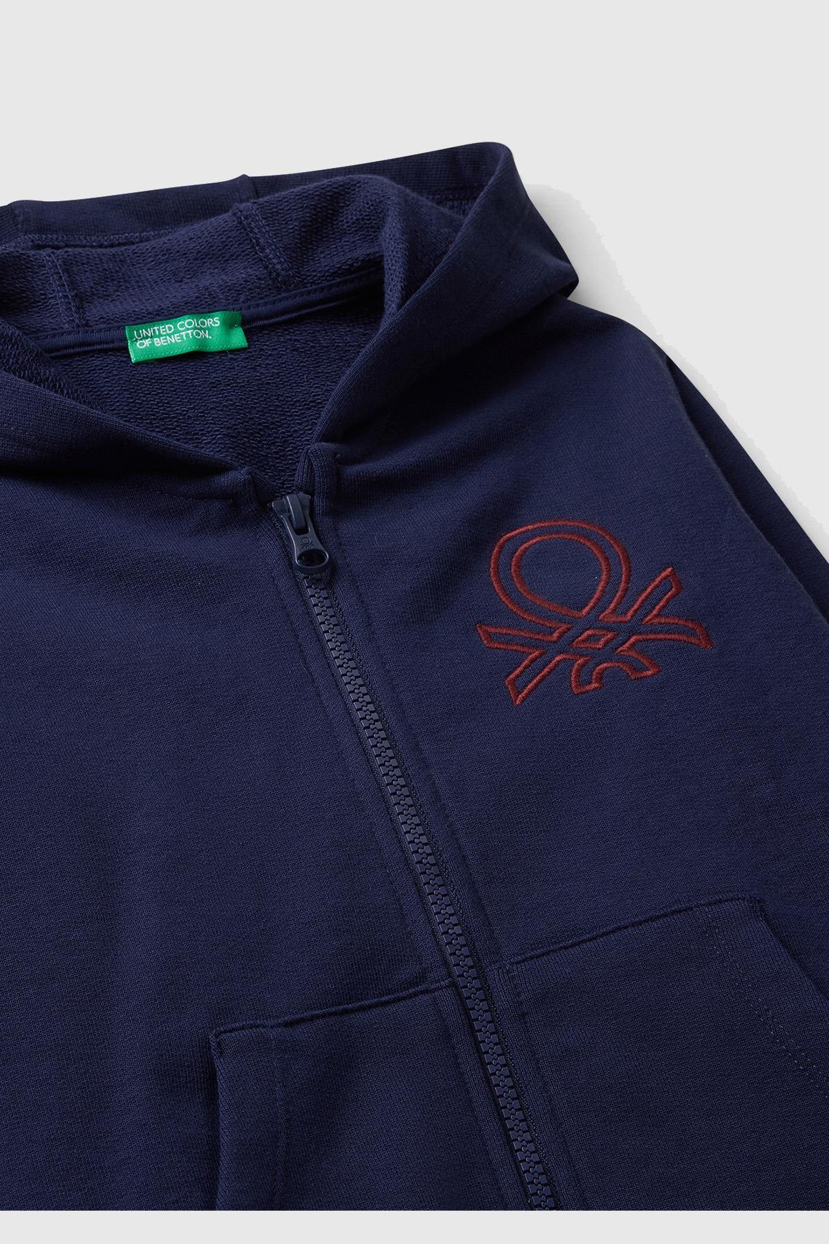 United Colors of Benetton Erkek Çocuk Sweatshirt 503V 1/6 Yaş