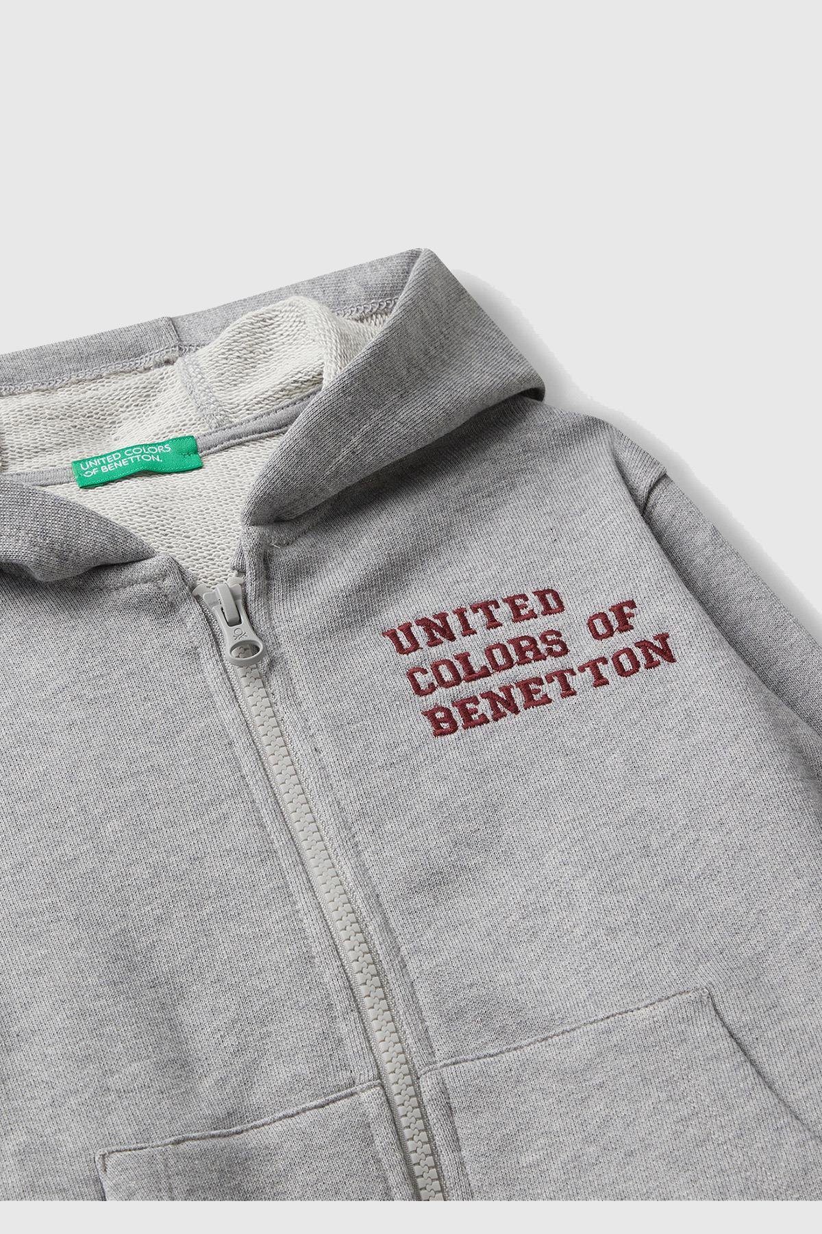 United Colors of Benetton Erkek Çocuk Sweatshirt 503V 1/6 Yaş