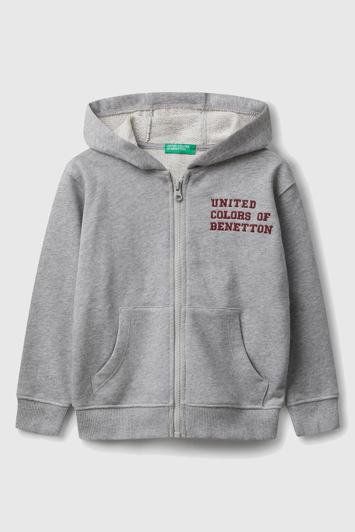 United Colors of Benetton Erkek Çocuk Sweatshirt 503V 1/6 Yaş