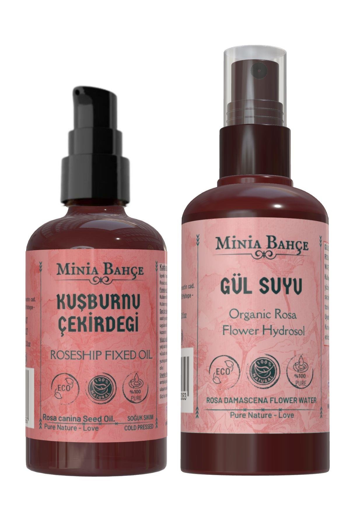 100 Ml Kuşburnu Çekirdeği Yağı, Organik Gül Suyu 150ml