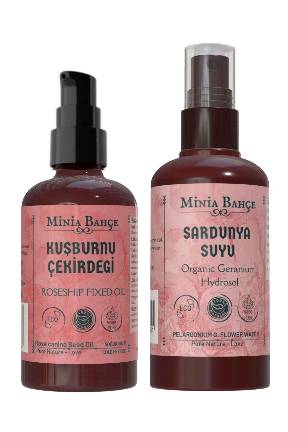 100 ml Kuşburnu Çekirdeği Yağı, Organik Sardunya Suyu 150ml