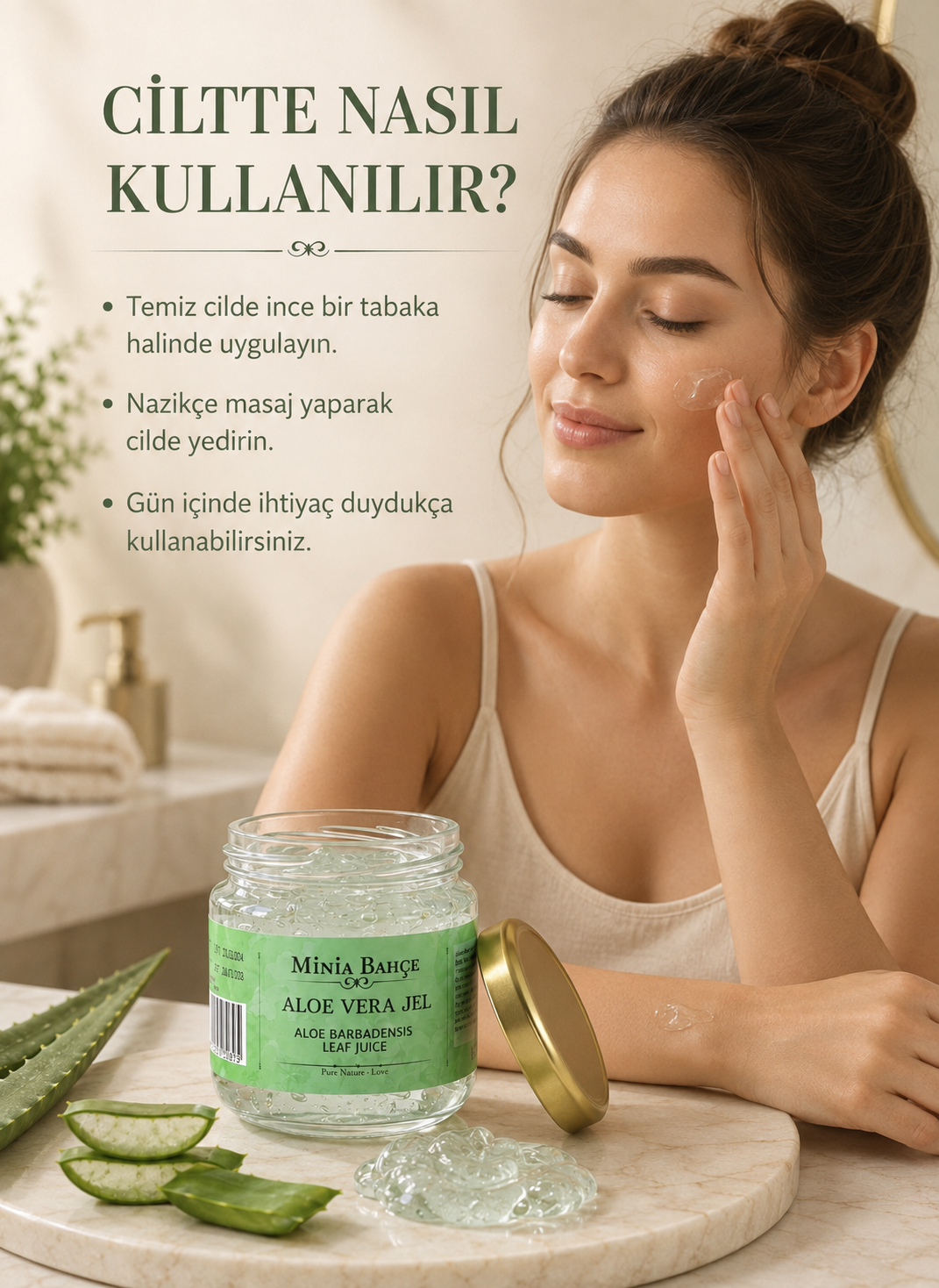 Aloe Vera Jel (aloe Vera) 75ml, %100 Saf