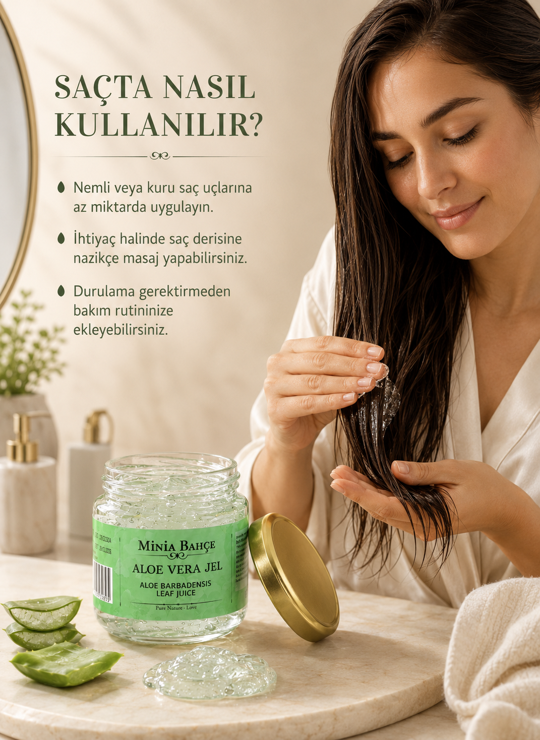 Aloe Vera Jel (aloe Vera) 75ml, %100 Saf