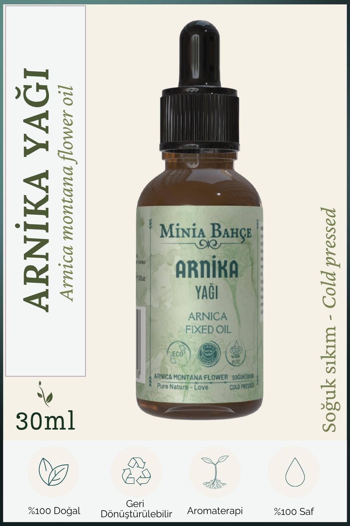 Arnika Sabit Yağı, %100 Saf, 30 Ml