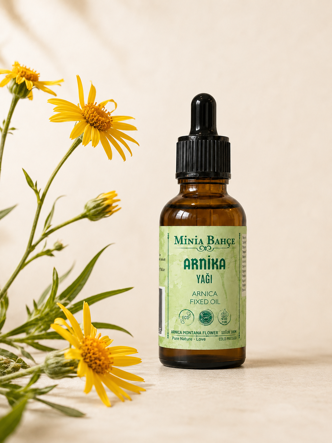 Arnika Sabit Yağı, %100 Saf, 30 Ml