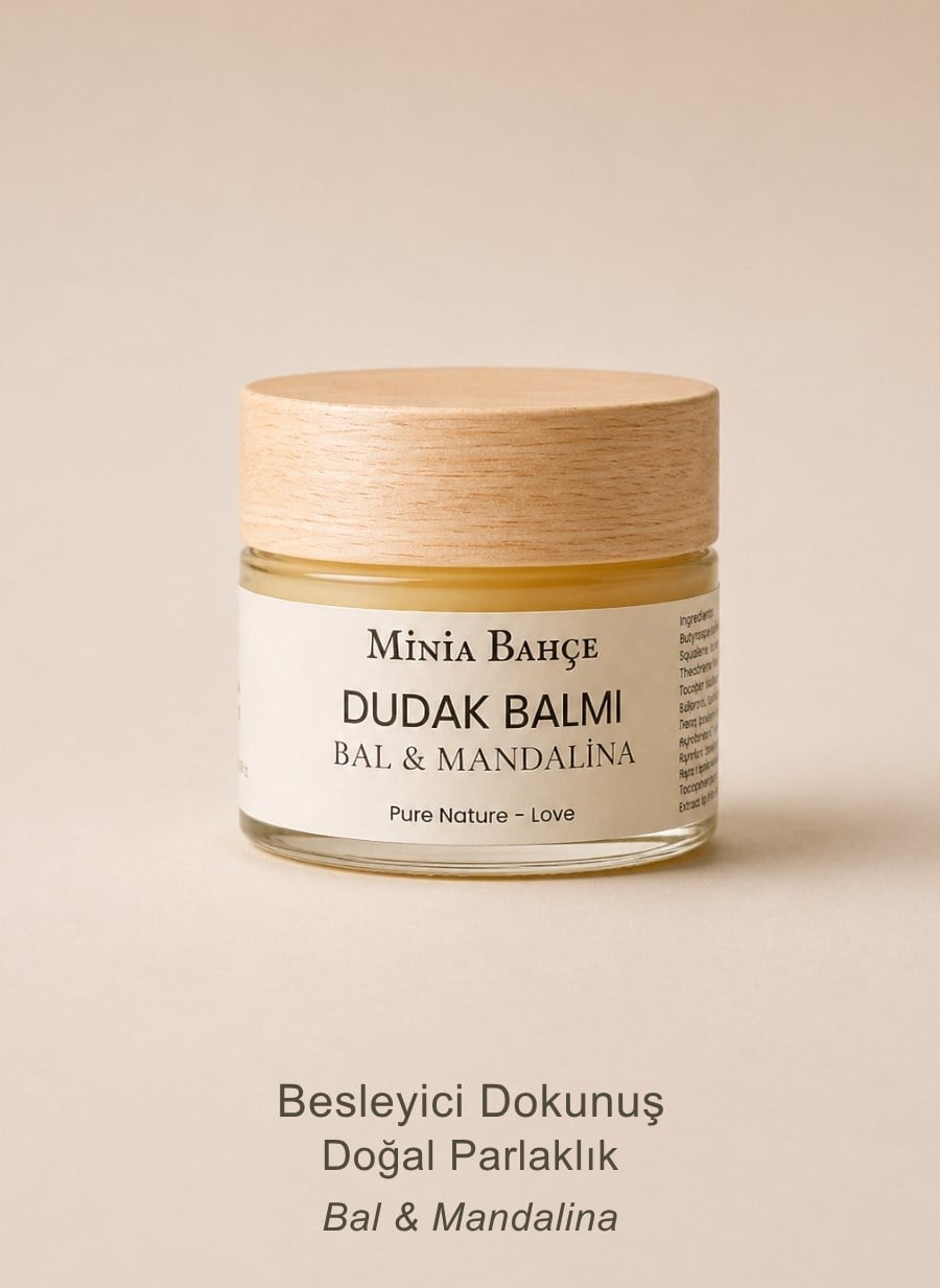 Bal & Mandalina Dudak Balmı – Doğal Nemlendirici Dudak Bakımı 10 ml