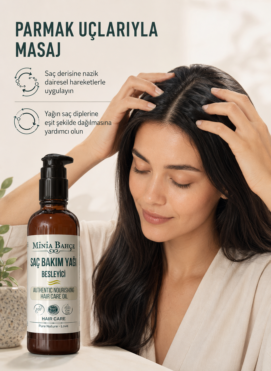 Besleyici Saç Bakım Yağı, %100 Doğal Ve Katkısız, 100ml