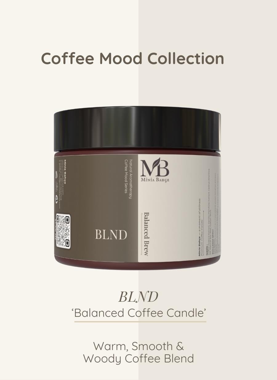 BLND Ritüel İkili Set – BLND Soy Wax Mum (100 g) + Balanced Aroma Roll (10 ml)