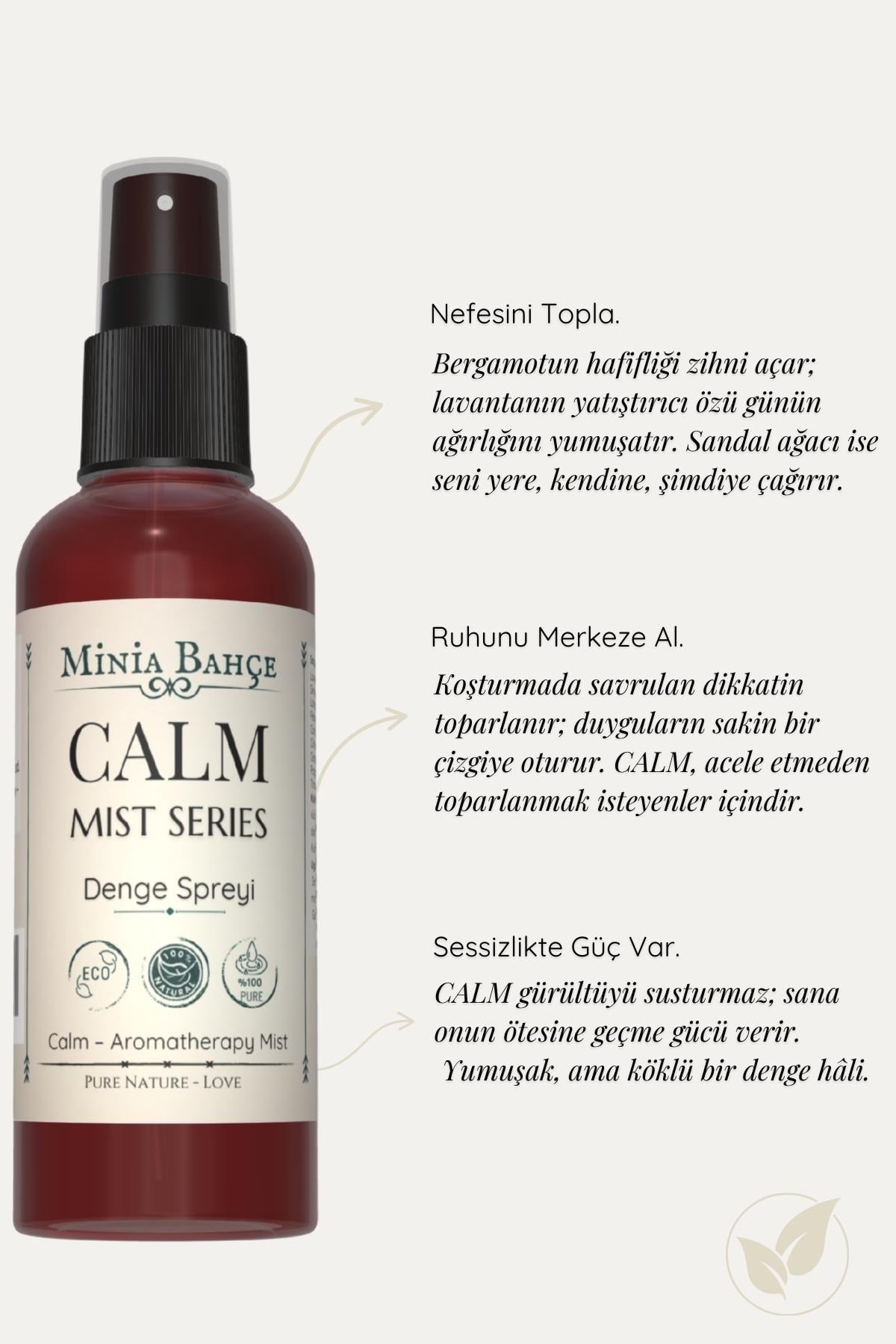 CALM Mist – Lavanta & Sedir Yağlı Yatıştırıcı Aromaterapi Vücut Spreyi (100 ml)
