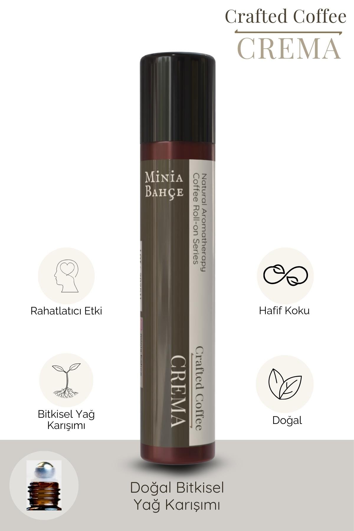 Crema Ritüel İkili Set – Crema Soy Wax Mum (100 g) + Crema Aroma Roll (10 ml)