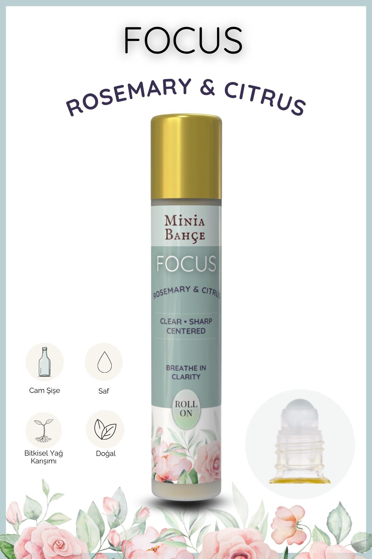FOCUS – %100 Doğal Rosemary & Citrus Roll-On (10 ml)