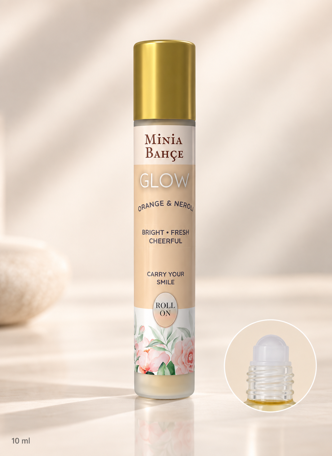 GLOW – Portakal & Neroli Roll | Doğal Bitkisel Yağ Karışımı – 10 ml