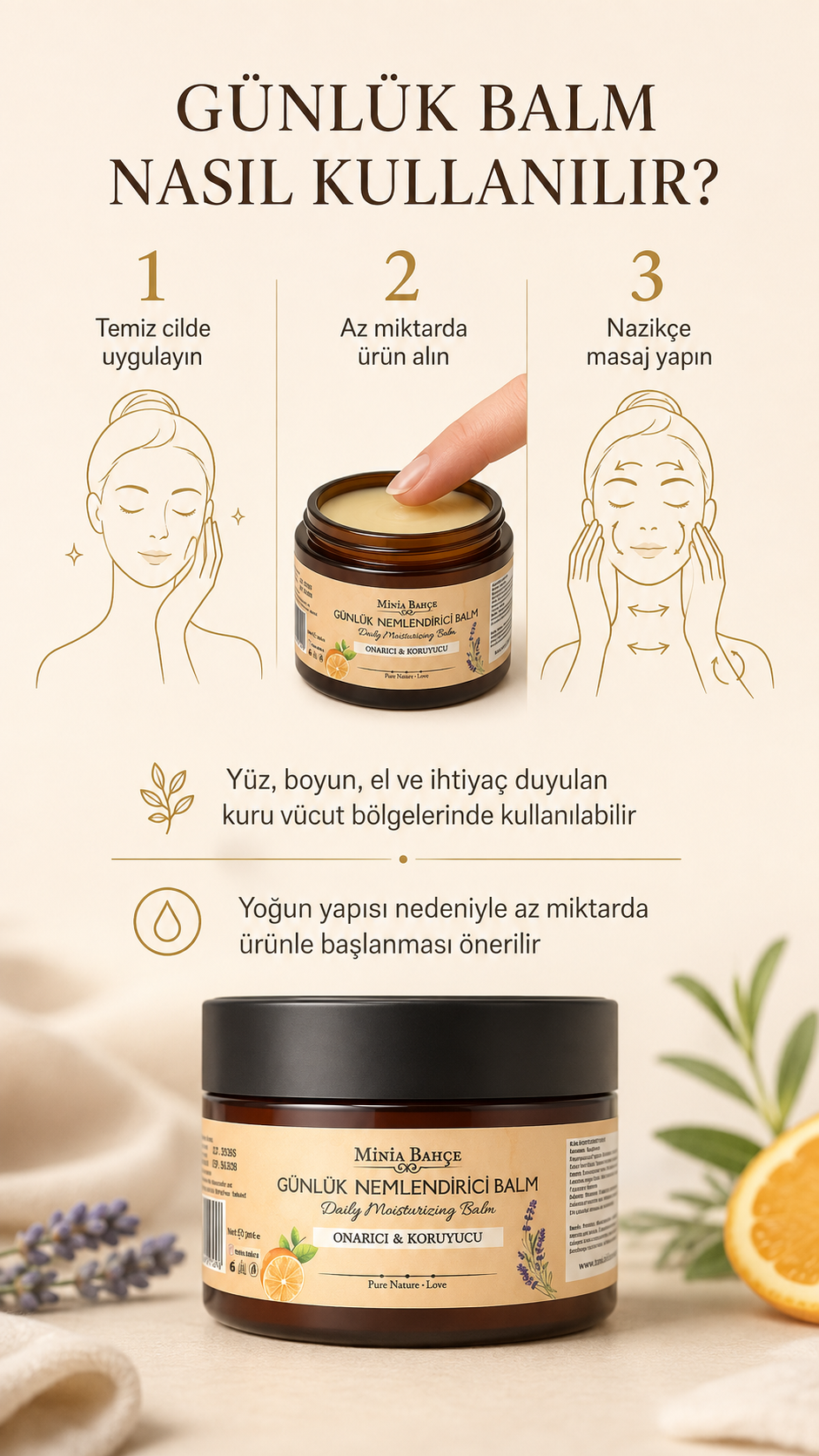 Günük Nemlendirici Balm, 50ml