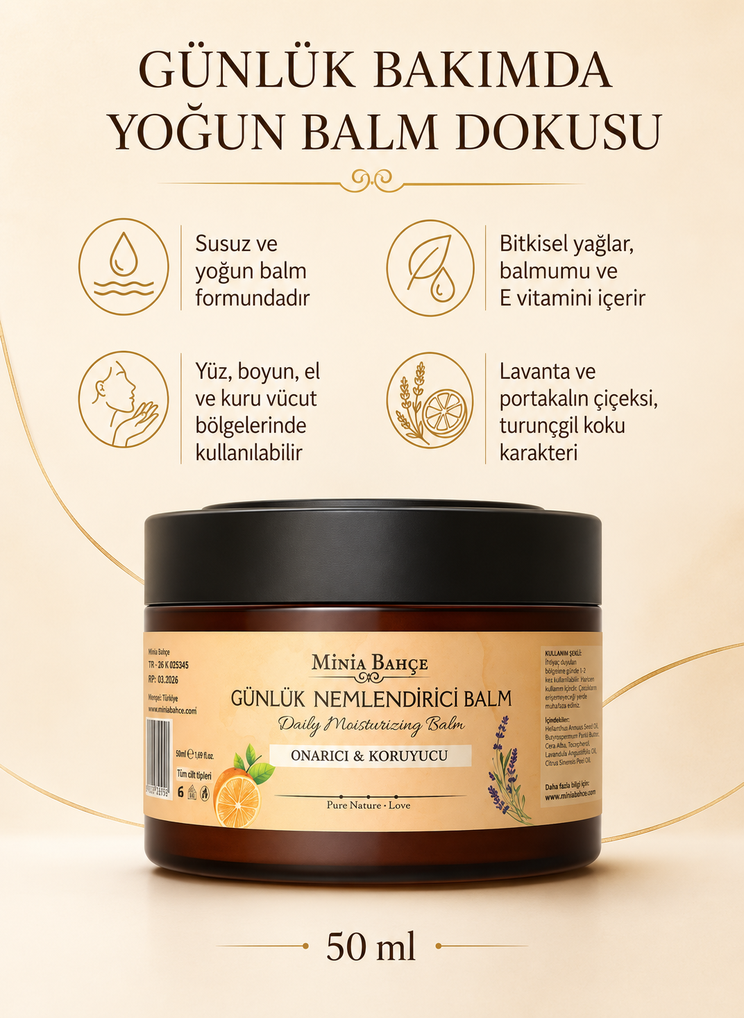 Günük Nemlendirici Balm, 50ml