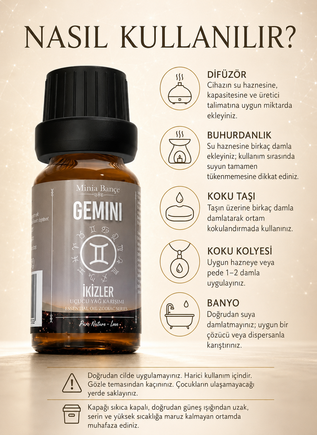 Ikizler Burcu - Gemini, Uçucu Yağ Karışımı, 10ml