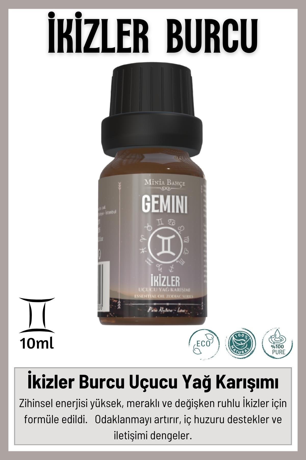 Ikizler Burcu - Gemini, Uçucu Yağ Karışımı, 10ml
