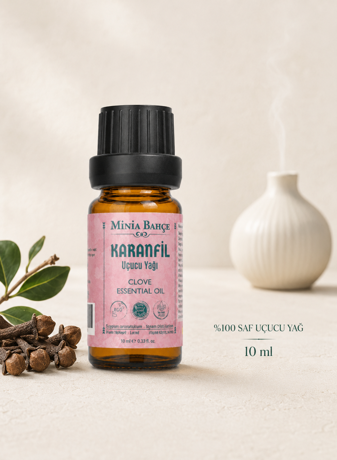 Karanfil Uçucu Yağı, %100 Doğal ve  Saf, 10ml
