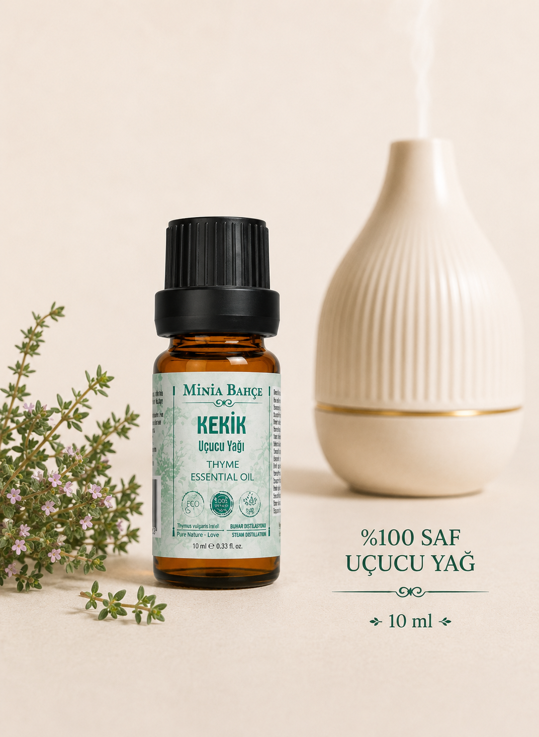 Kekik Uçucu Yağı, %100 Saf, 10ml