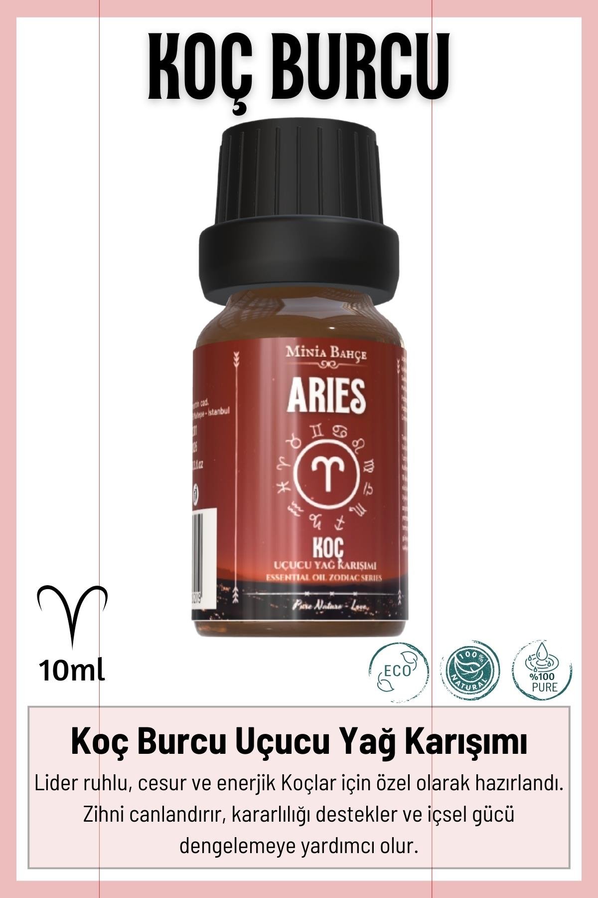 Koç Burcu - Aries, Uçucu Yağ Karışımı, 10ml