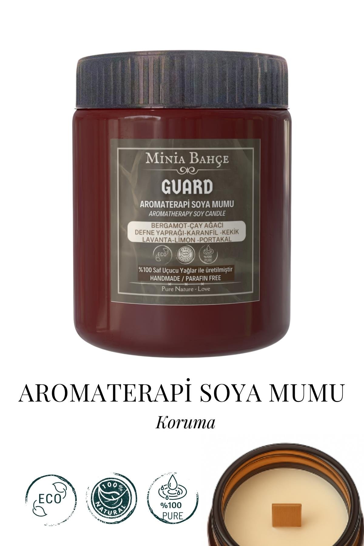 Koruma Aromaterapi Soya Mumu - 150 gr | %100 Doğal Uçucu Yağlar ve Saf Soya Wax