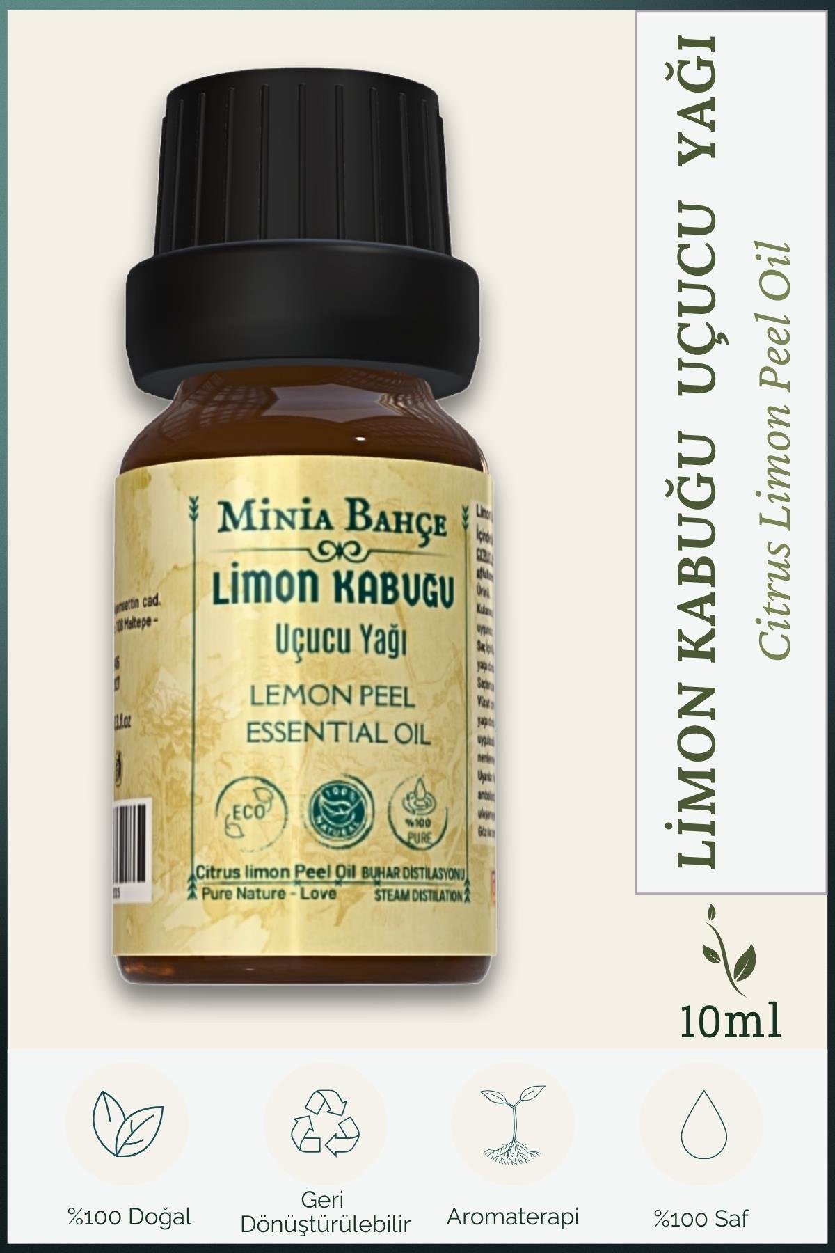 Limon Kabuğu Yağı, %100 Doğal ve Saf. 10 ml